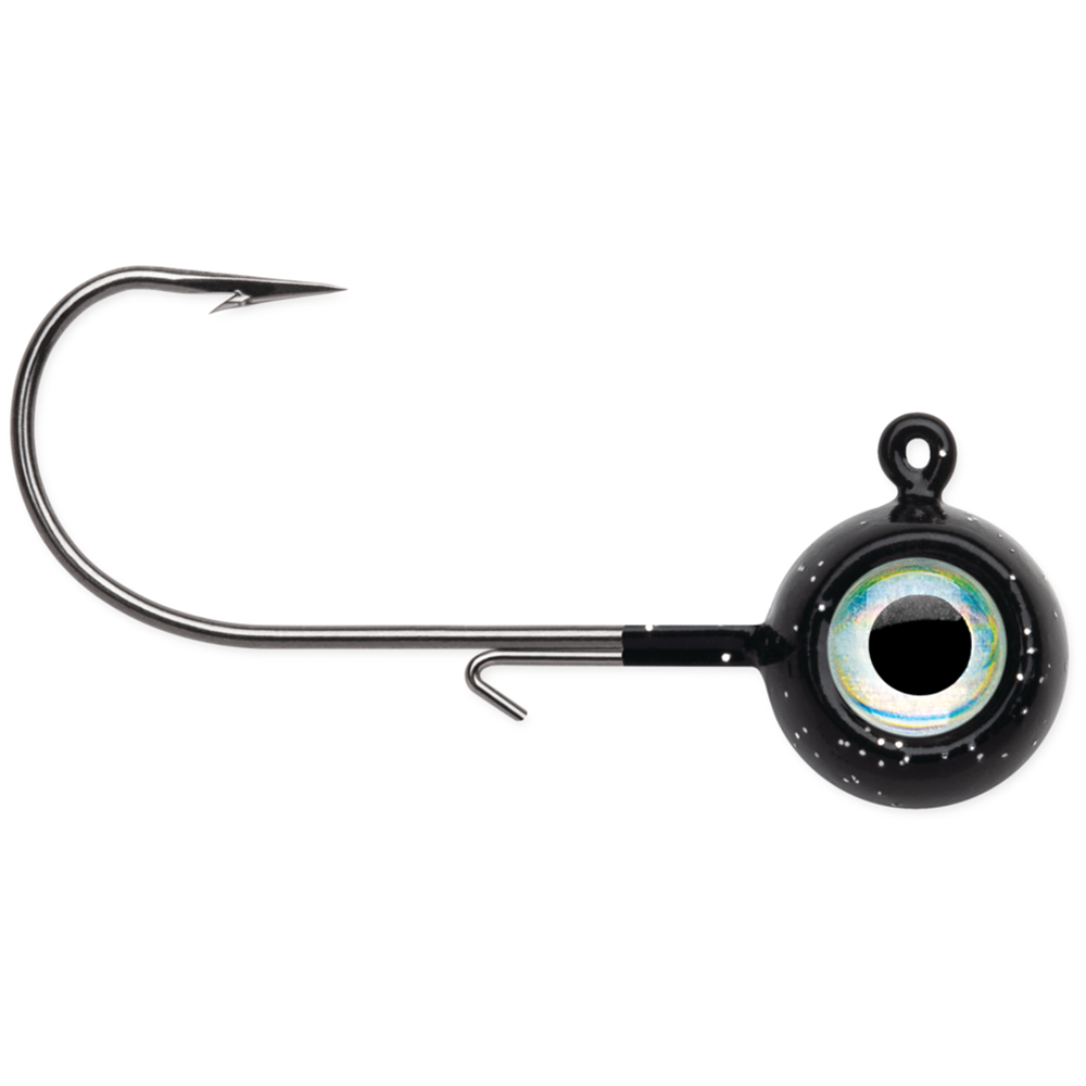 VMC Jig Heads Neon Moon Eye 1/2 Oz - Green Fire UV - Confezione Da 4 Pezzi
