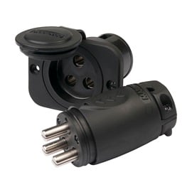 Marinco 70 A Trolling Motor Plug & Receptacle for 12/24/36/48V Trolling Motors
