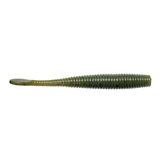 SPRO CJ Smasher Worm fishing lure in a natural watermelon seed color with ribbed body and paddle tail designed for realistic movement to attract fish.