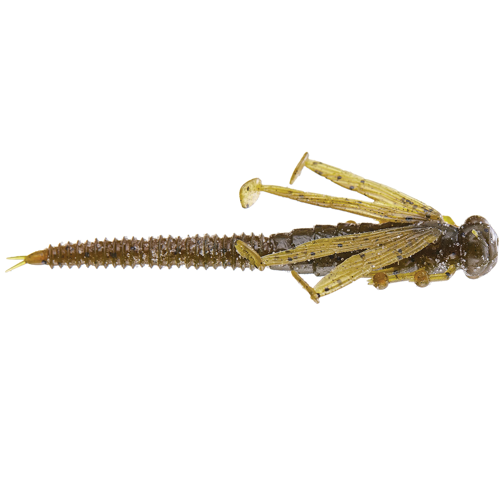 brass segmented fishing lure FishLab Flutter Nymph