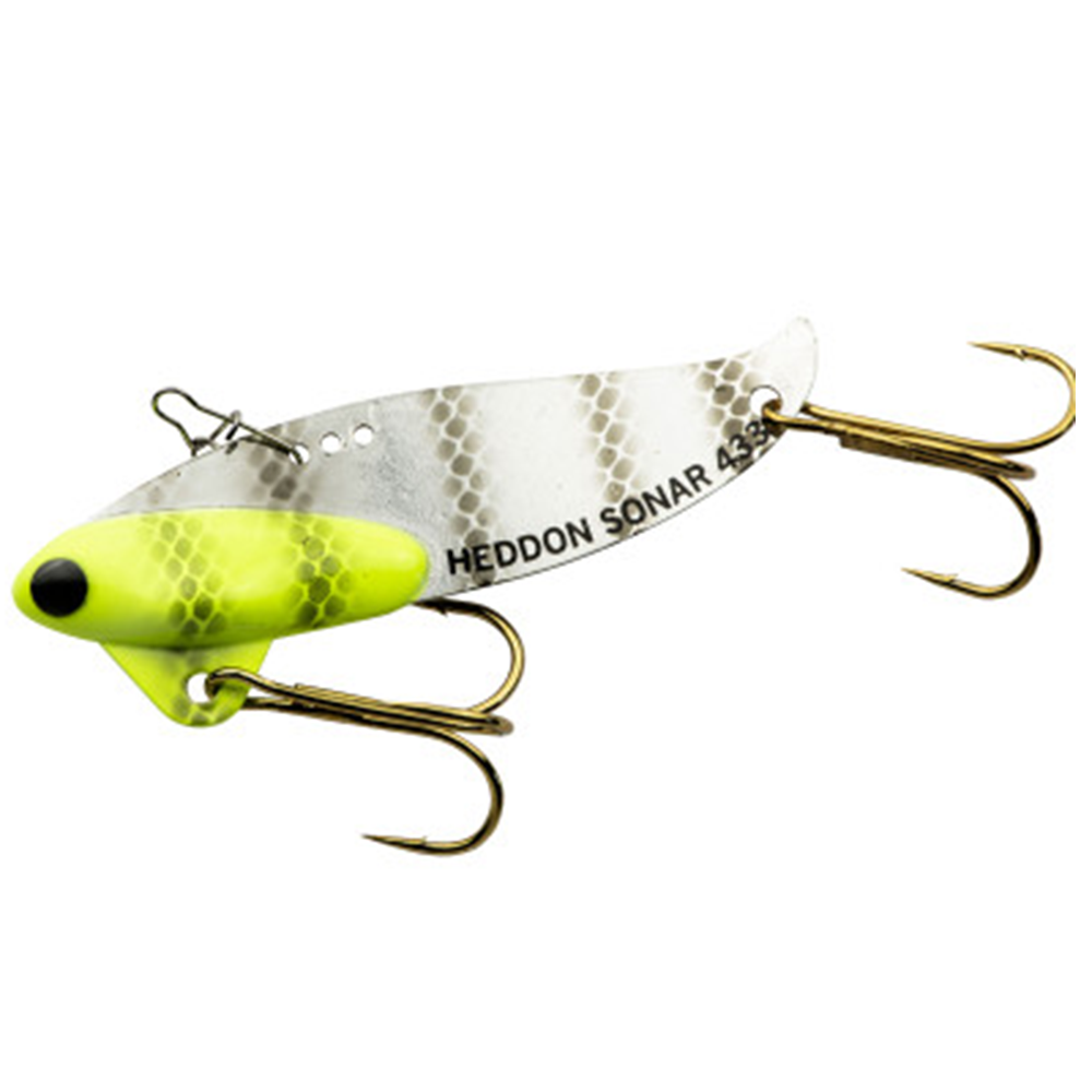 Heddon Sonar Blade Bait 1/4 oz / Chartreuse Black Stripe