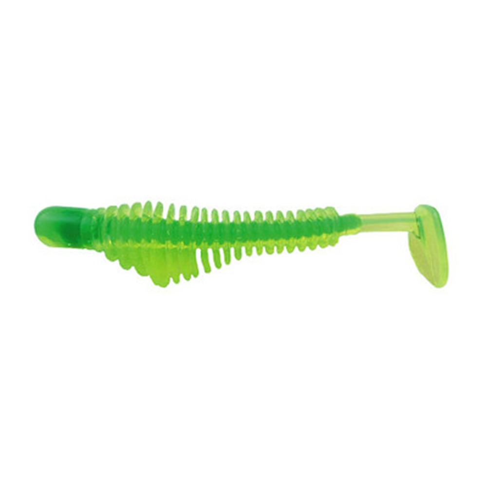B Fish N AuthentX Pulse-R-Firecracker/Chartreuse Tail