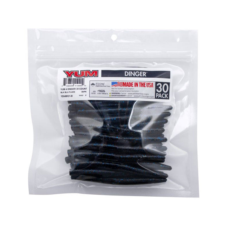 Yum Dinger Worm 4" - Bulk Pack