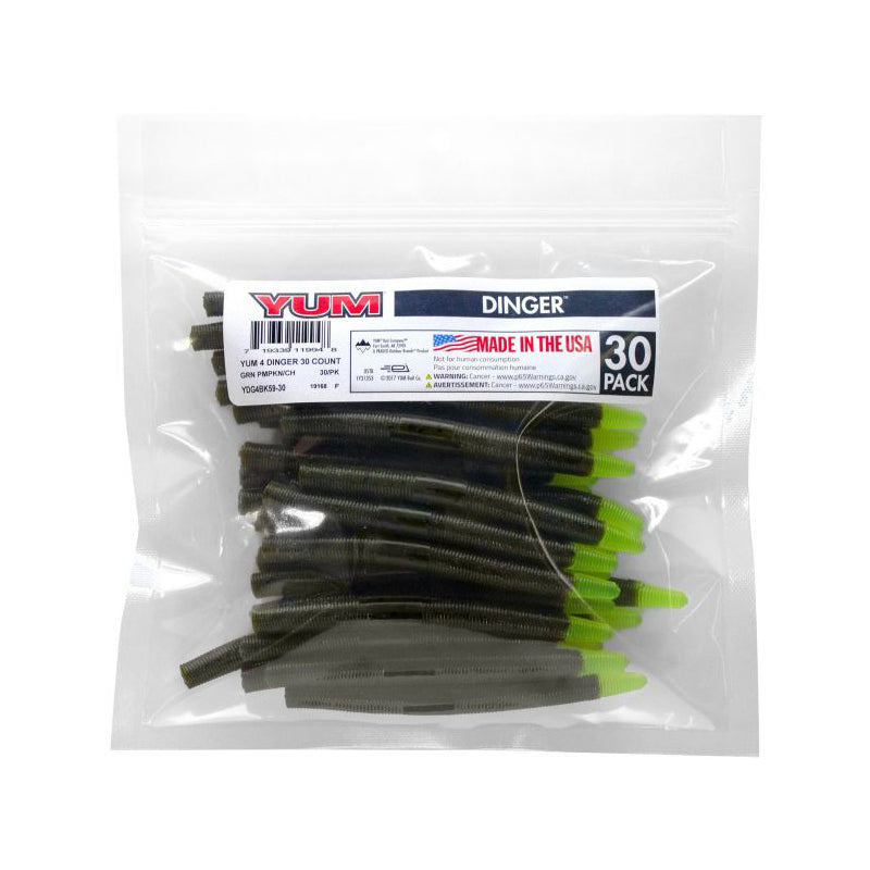 Yum Dinger Worm 4" - Bulk Pack
