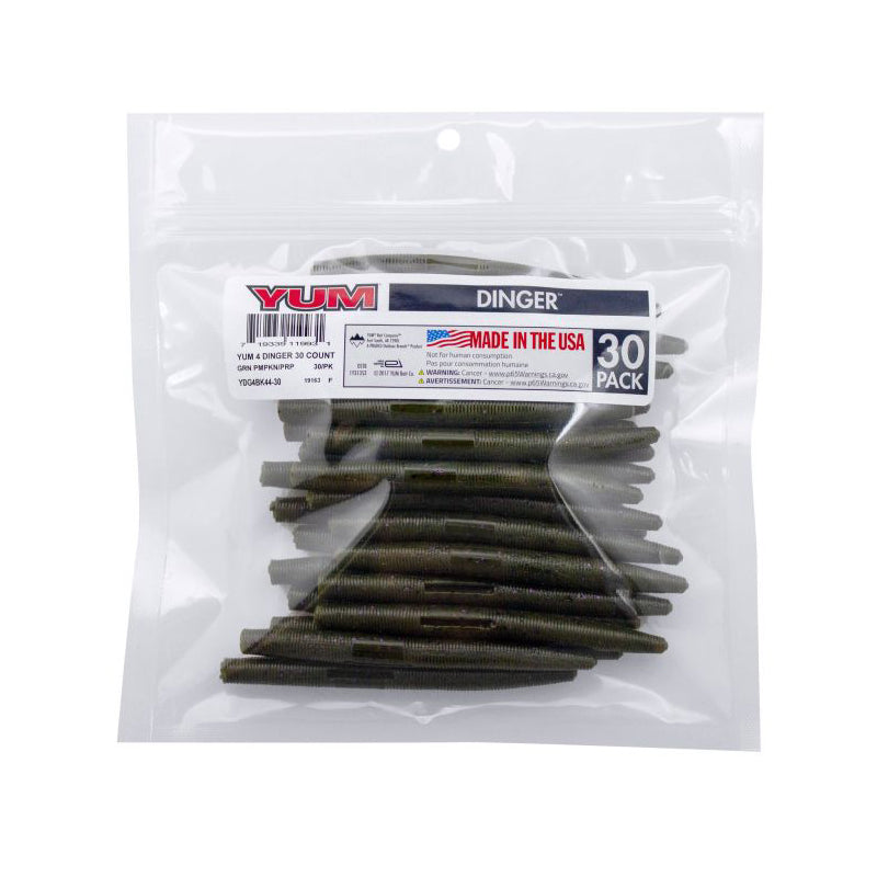 Yum Dinger Worm 4" - Bulk Pack