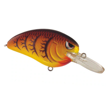 SPRO Little John MD 50 Crankbait fishing lure with a detailed orange and brown body and clear plastic lip for realistic movement in water.