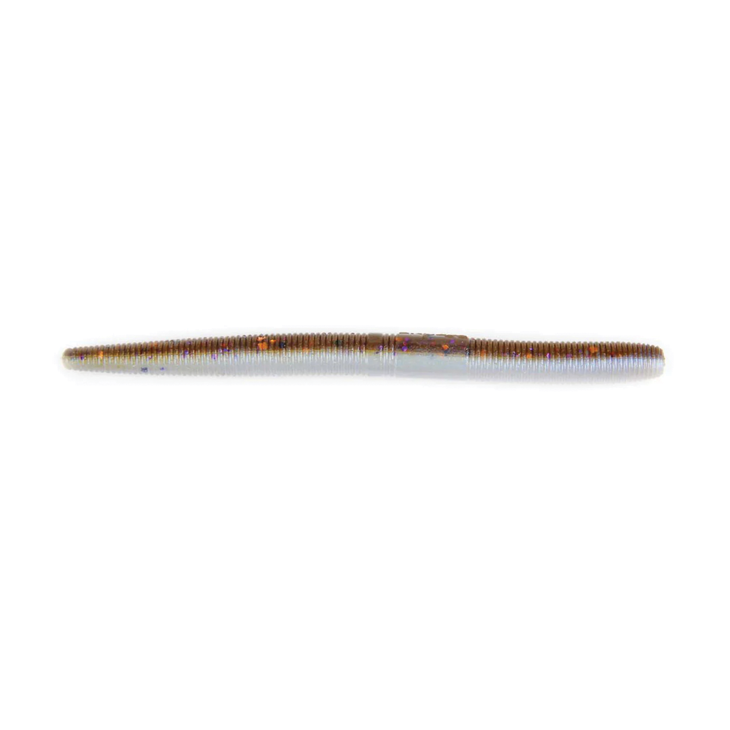 X-Zone 5" True Center Stick fishing lure with a segmented, ribbed body designed for realistic movement and enhanced attraction in freshwater fishing.