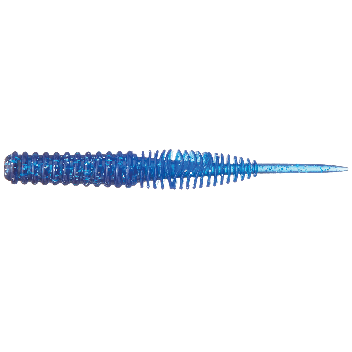 Blue fishing lure on a white background