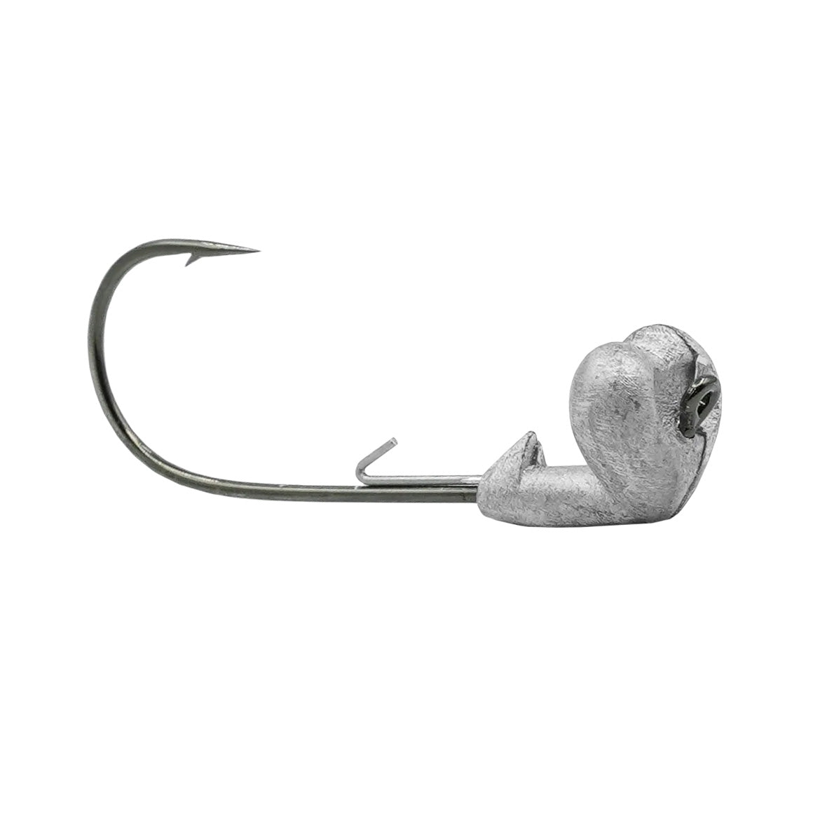 Core Tackle Strut Head Jig Head with a sharp fishing hook and streamlined weighted head designed for improved lure action in fishing tackle.