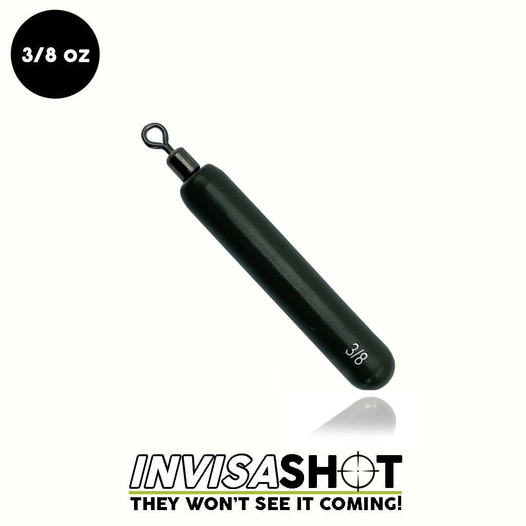 WOO! Tungsten Invisashot Cylinder Drop Shot Weight - Closed Eye