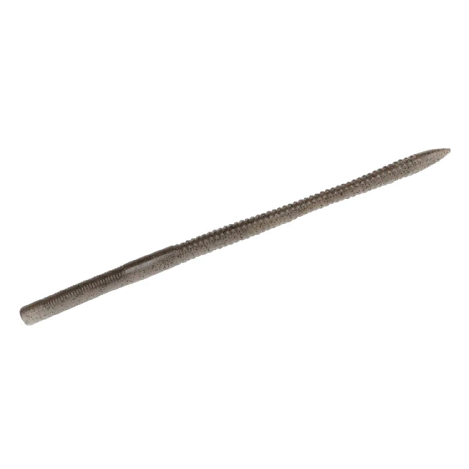 Galápagos Lashwave fishing lure in muted brown with textured body and ribbed segments, designed for realistic movement and effective fish attraction.
