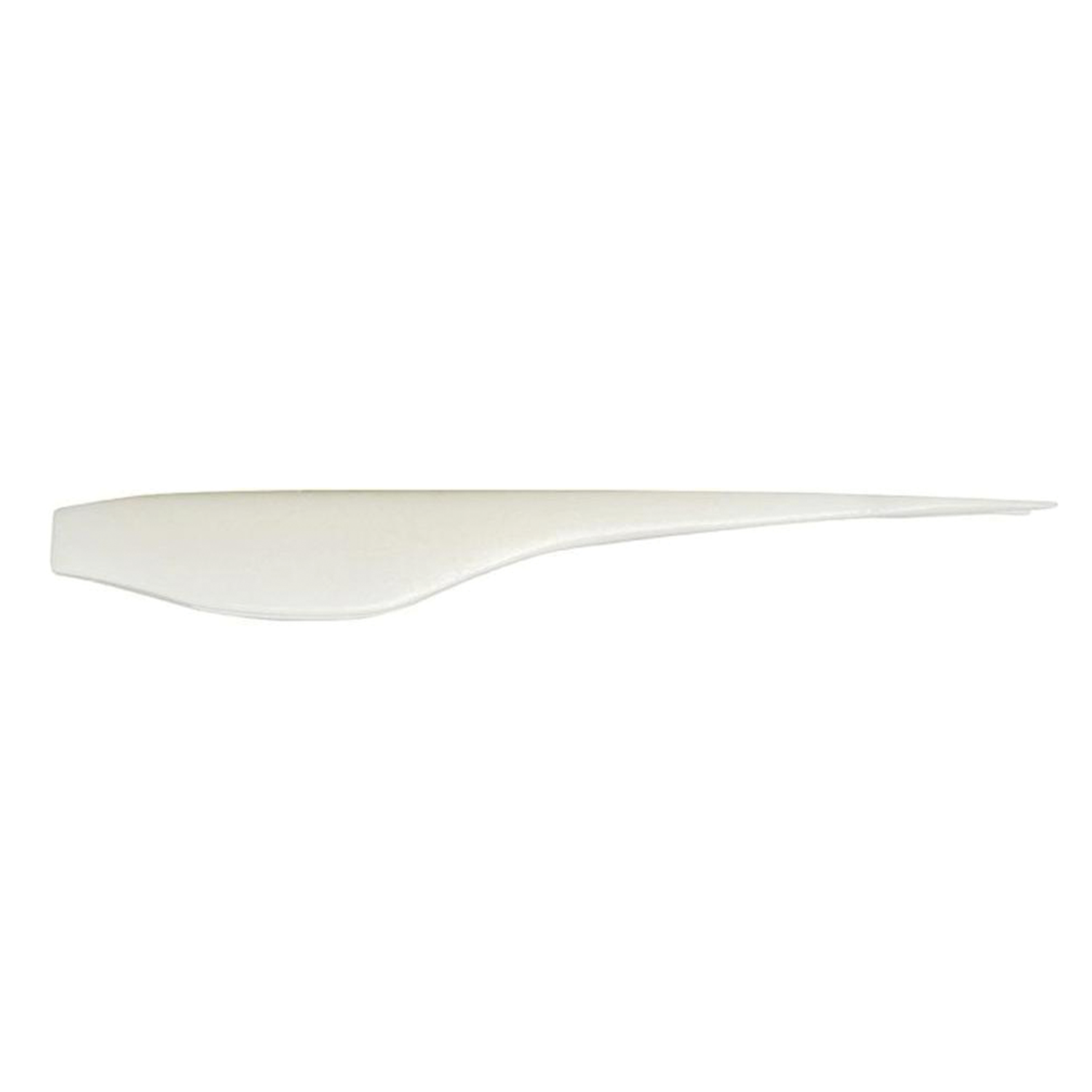 Megabass Sling Shad (5in) soft plastic fishing lure in translucent white, designed for lifelike movement in water, ideal for fishing tackle enthusiasts.