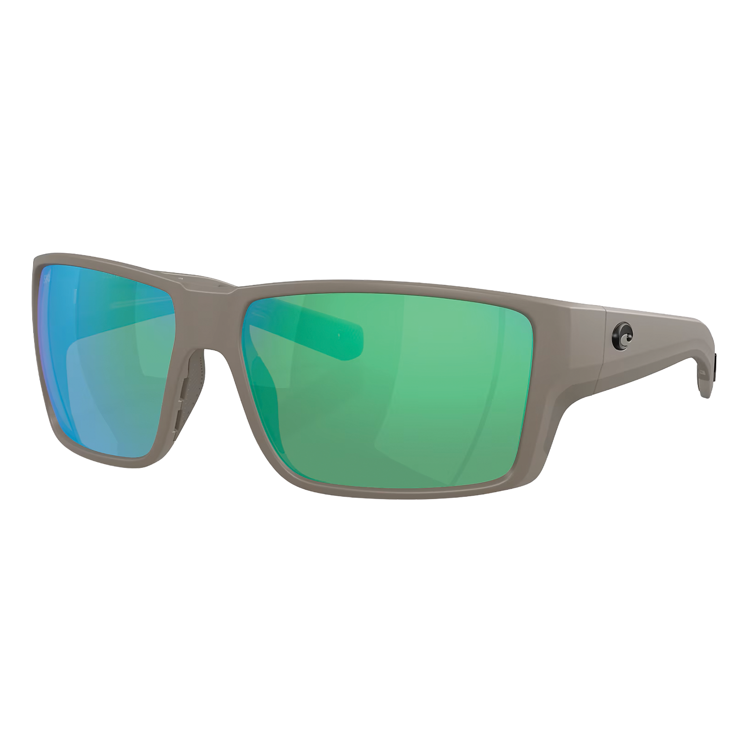 Costa Del Mar - Reefton PRO sunglasses with a matte gray frame and green-blue polarized lenses designed for outdoor fishing and water activities.