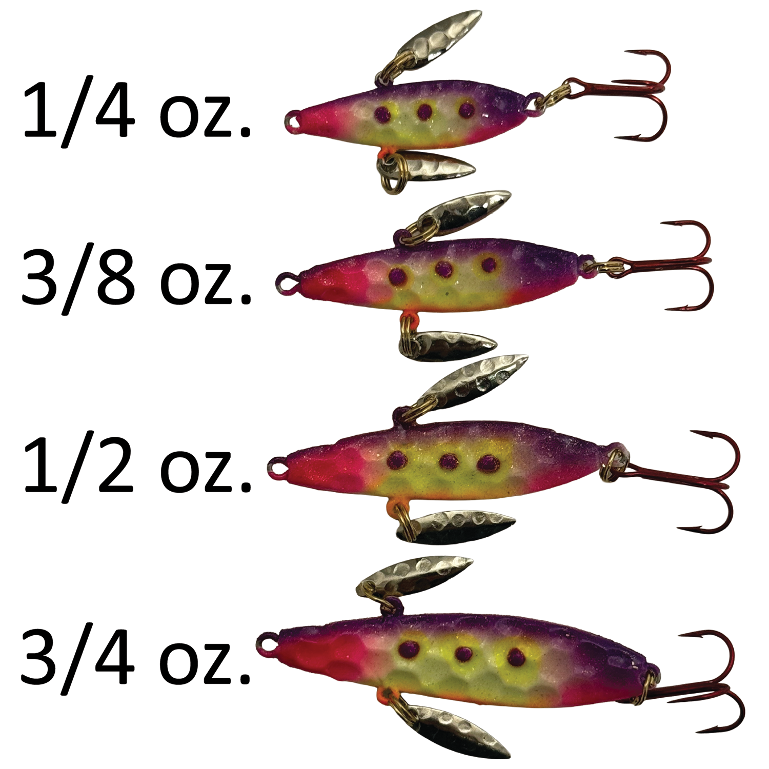 JR's Tackle Hammered Flasher Spoon