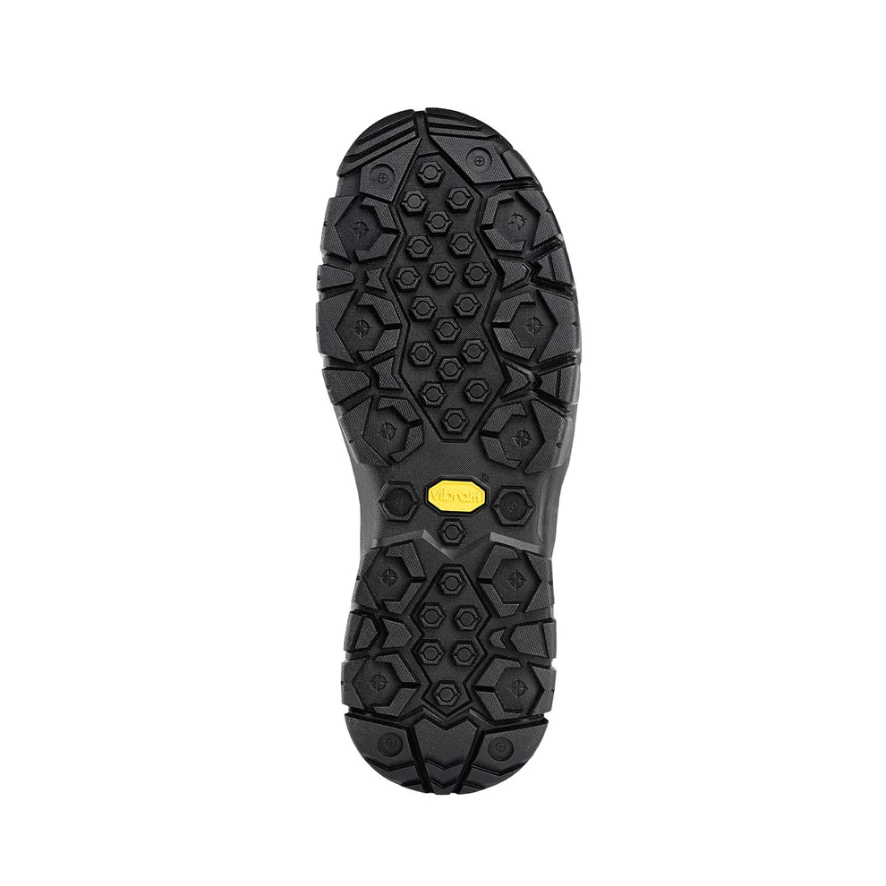 Sole view of the Grundens Bankside Wading Boot - Vibram Sole showing a durable, patterned rubber tread designed for secure footing in wet and slippery fishing environments.