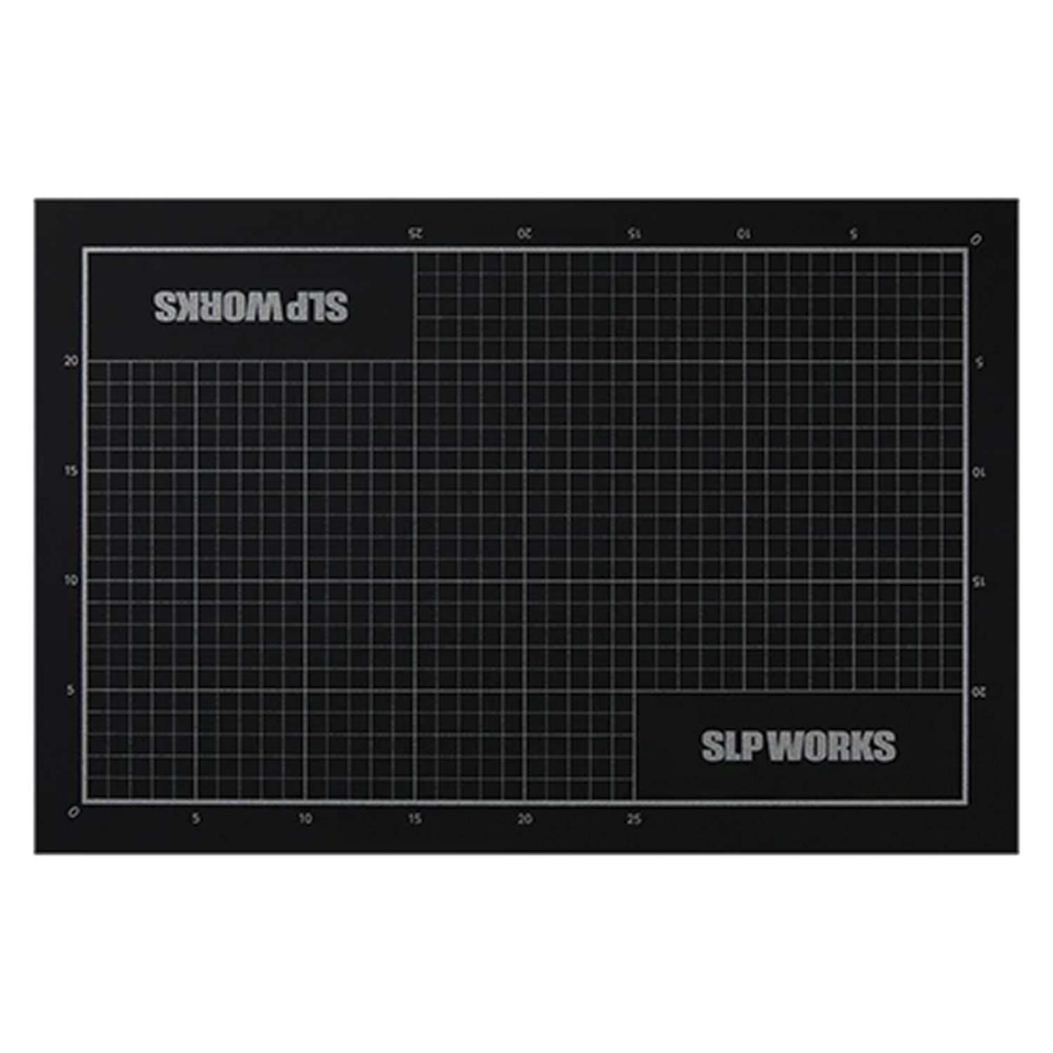 Daiwa SLP Works Cutter Mat black gridded cutting surface for precise fishing tackle and lure preparation