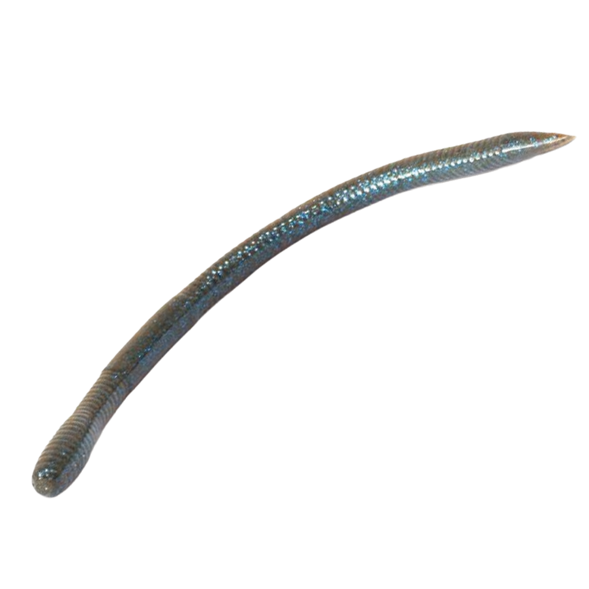 Bait Breath U30 Vein (All Sizes) fishing lure in a slender, worm-like shape with a shimmering dark blue and silver color pattern, designed for fishing tackle use.