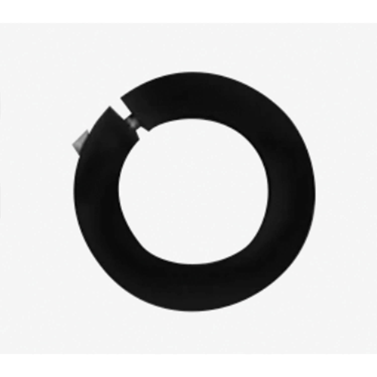 Brew City Plastic Depth Collar - CWV-1118, a black circular fishing accessory designed to measure and control depth on fishing lines, made of durable plastic.