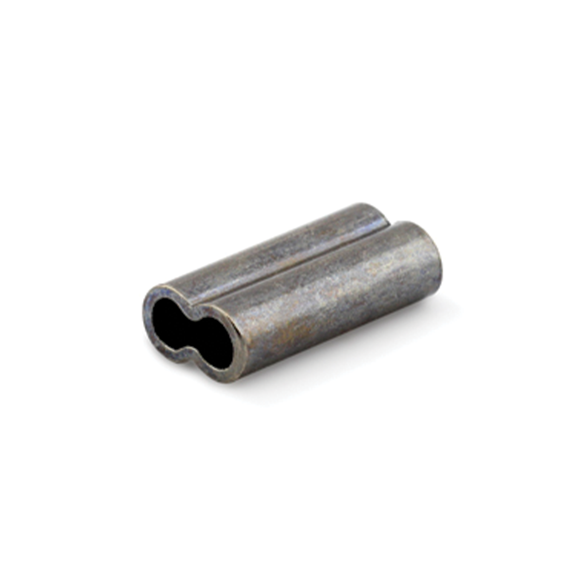 AFW Mini Double Barrel Crimps metal fishing tackle sleeve for securing fishing line and leader connections with a durable double bore design