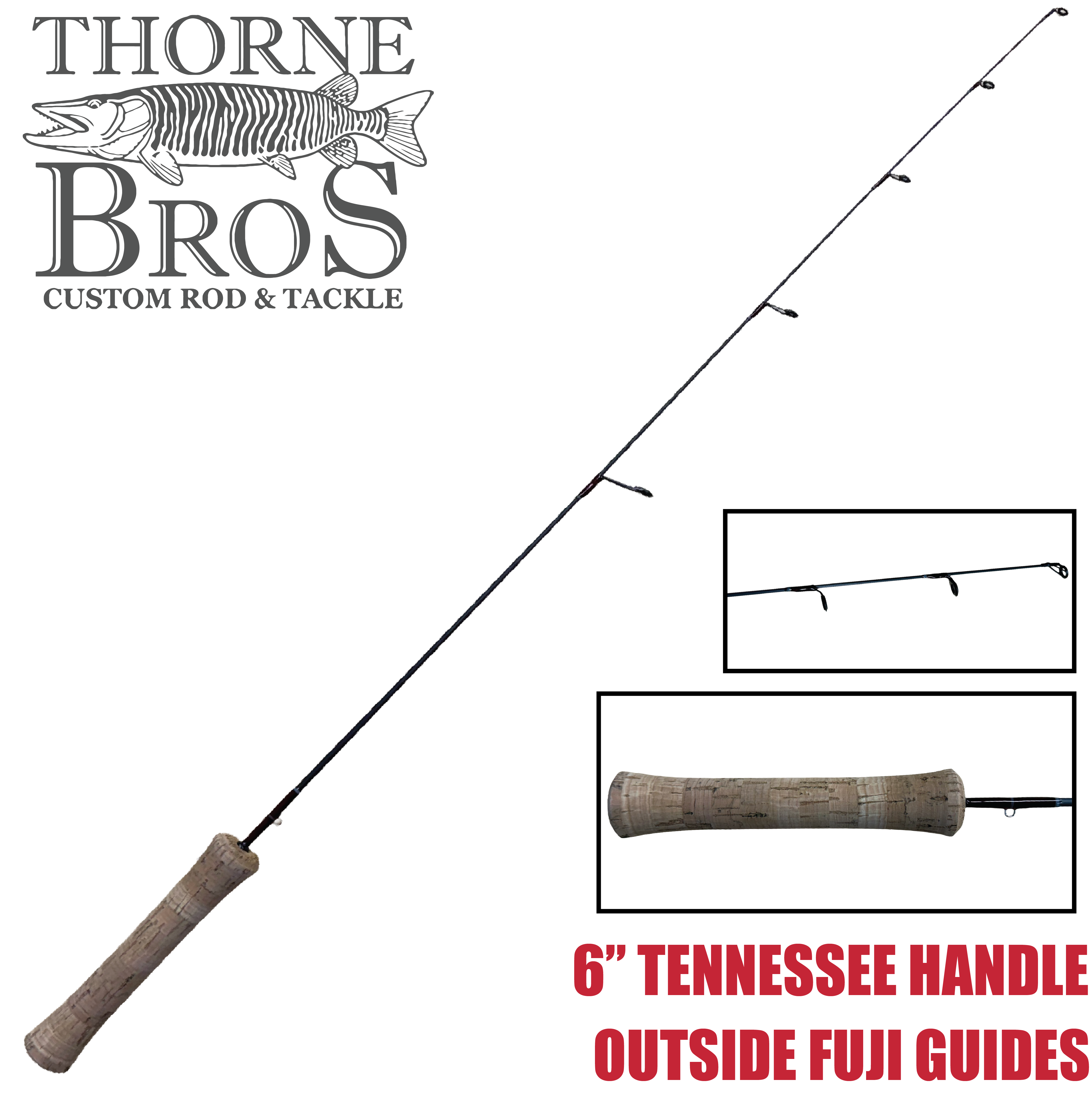 Thorne Bros Custom Ice Rod - Perch Sweet Heart Options
