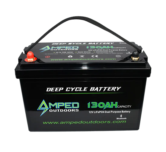 Amped Outdoors (LiFePO4) 130Ah 12.8v Lithium Battery