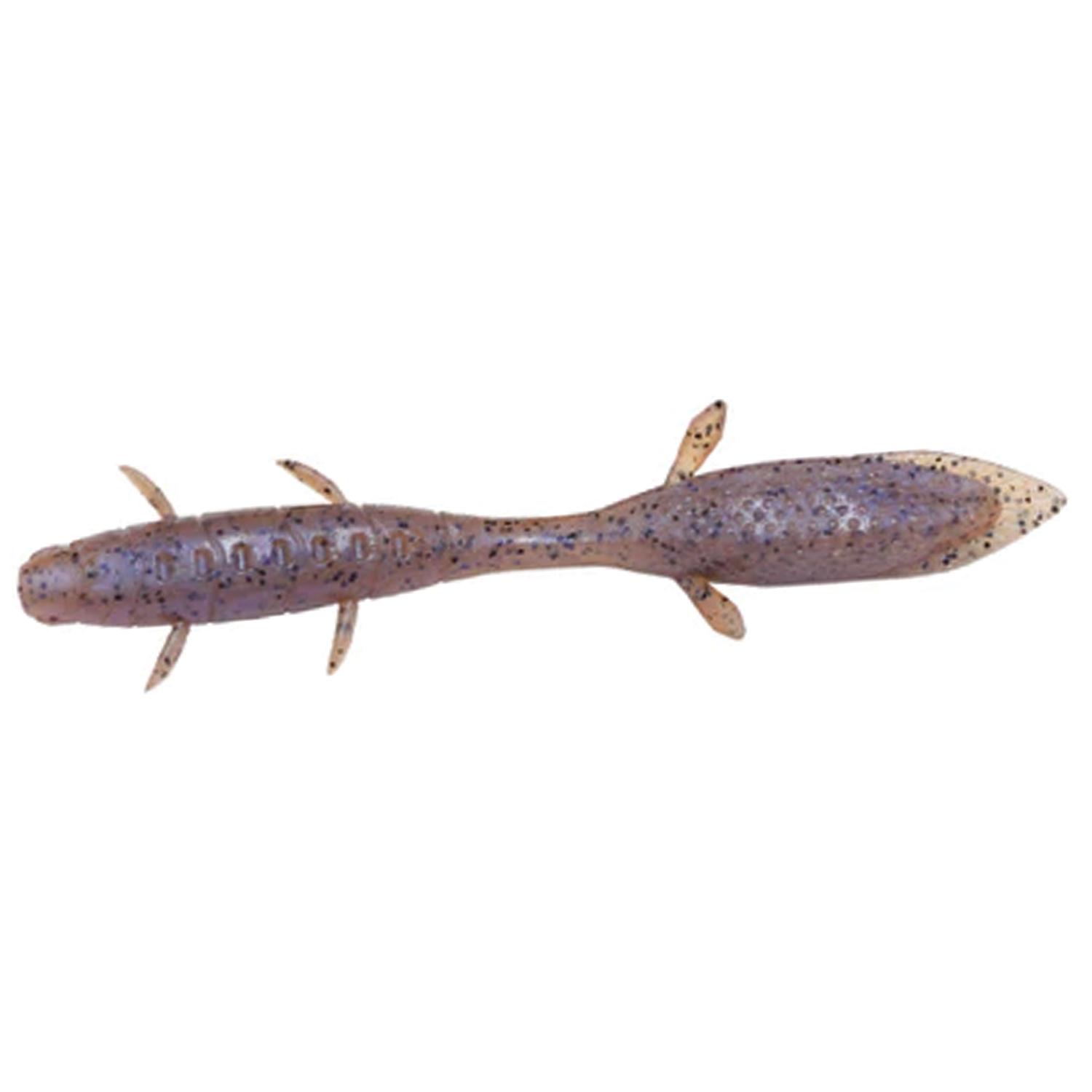 Galápagos Kubire Unagi fishing lure in brown with dark speckles, designed to mimic a small aquatic creature for effective fishing tackle use.