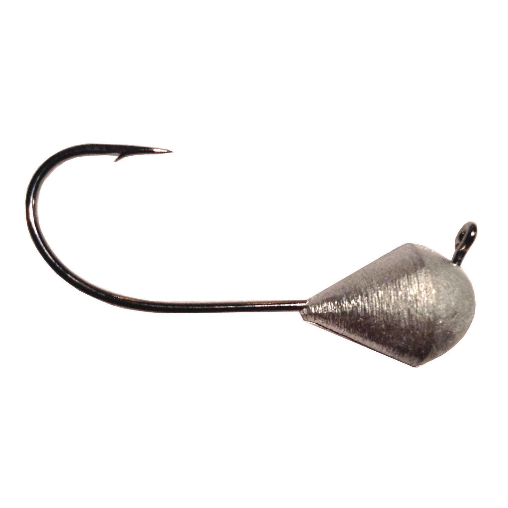 Bite-Me Tackle "Big Dude" Tube Jig featuring a large sharp hook with a weighted, metallic head designed for effective fishing tackle use in musky and ice fishing.