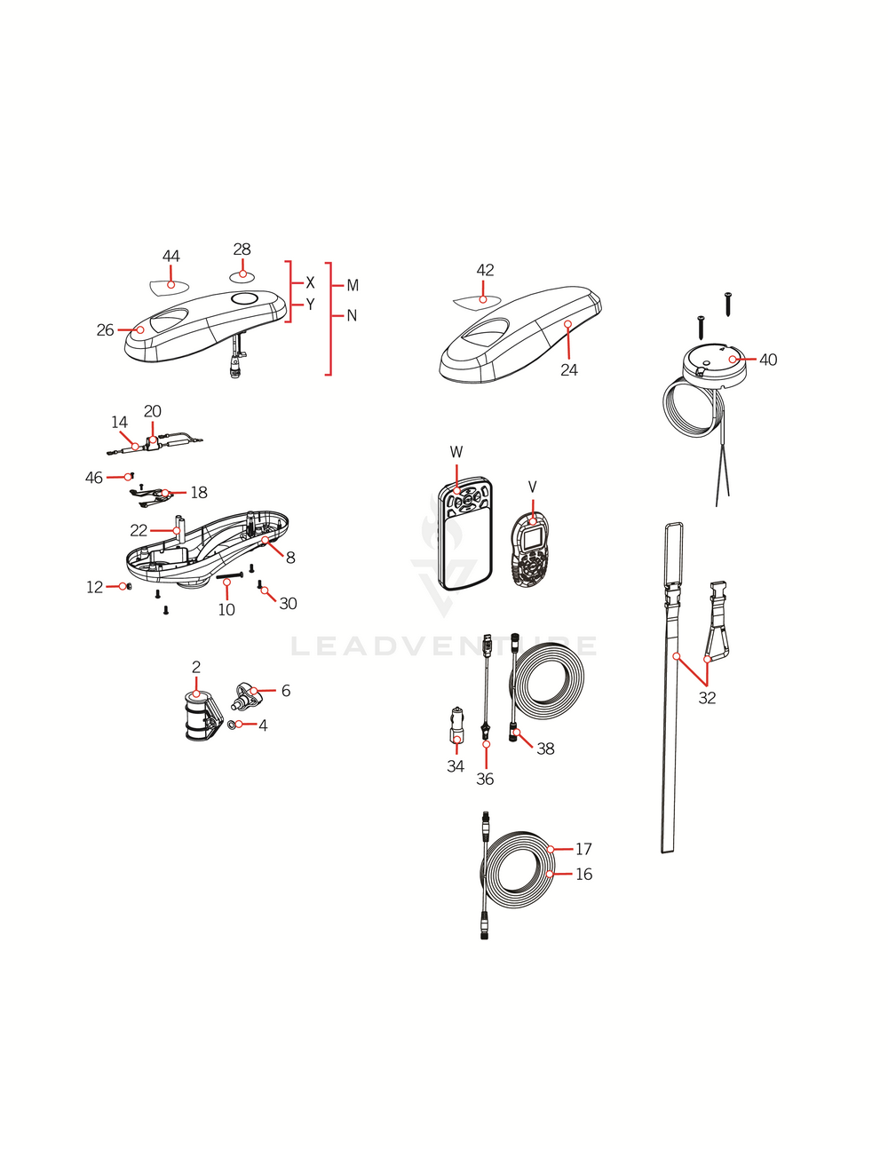 Minn Kota DEPTH COLLAR KIT,TERROVA BT P/N: 2771505