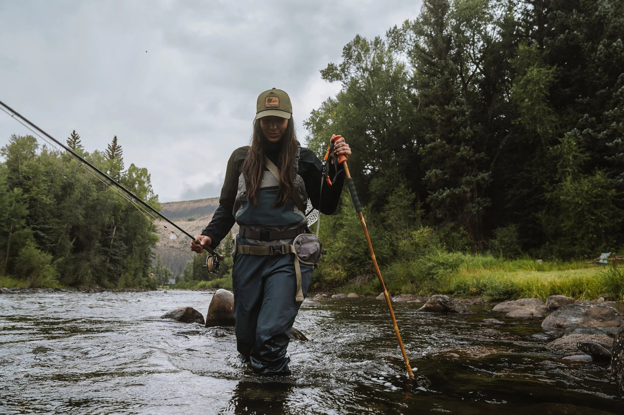 Fishpond Grass Stick Wading Staff