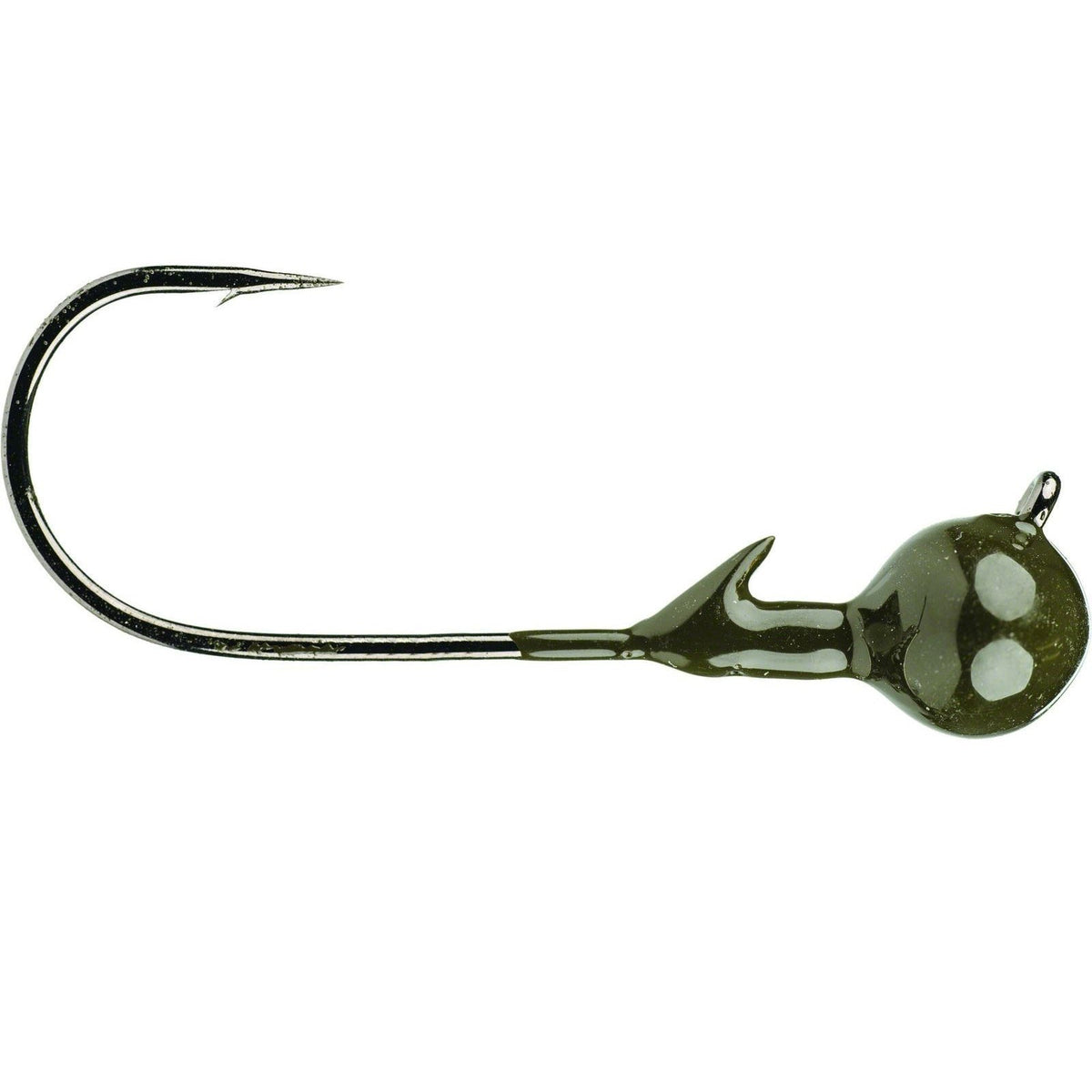 Strike King Tour Grade Football Shakey Head Jig featuring a sharp curved hook with a weighted football-shaped head, designed for fishing tackle and lure applications.