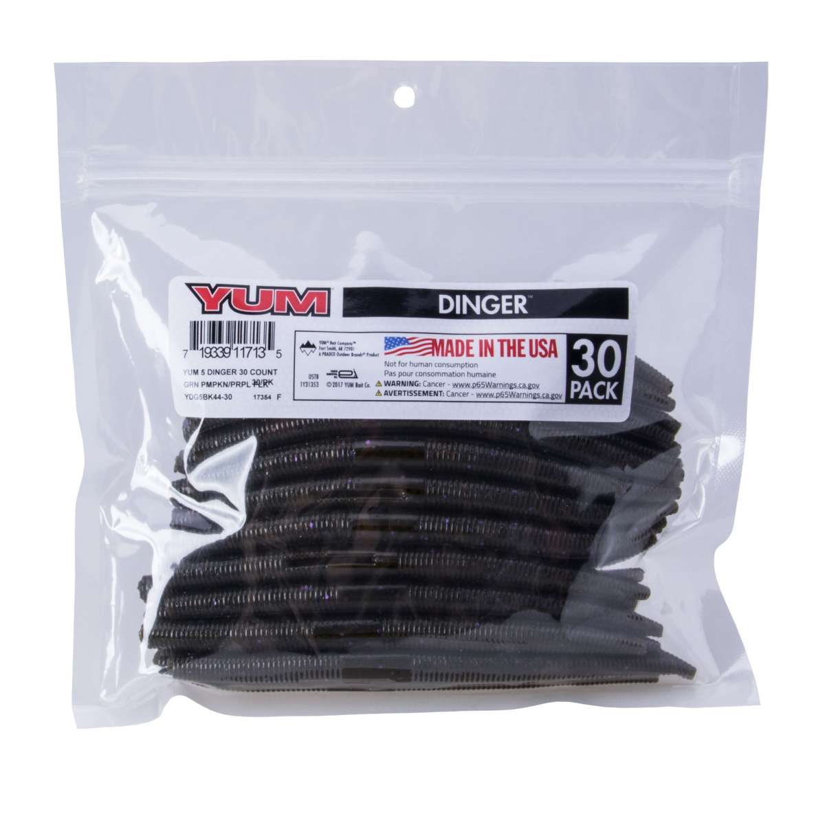 Yum Dinger Worm 5" - Bulk Pack