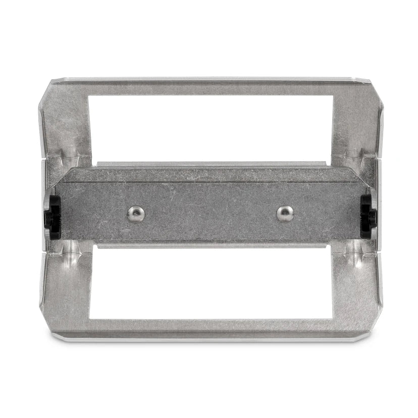 Humminbird In-Dash Mounting Kit - XPLORE X12 PN:740238-1 made of durable metal with rectangular frame designed for secure installation of marine electronics in boats.