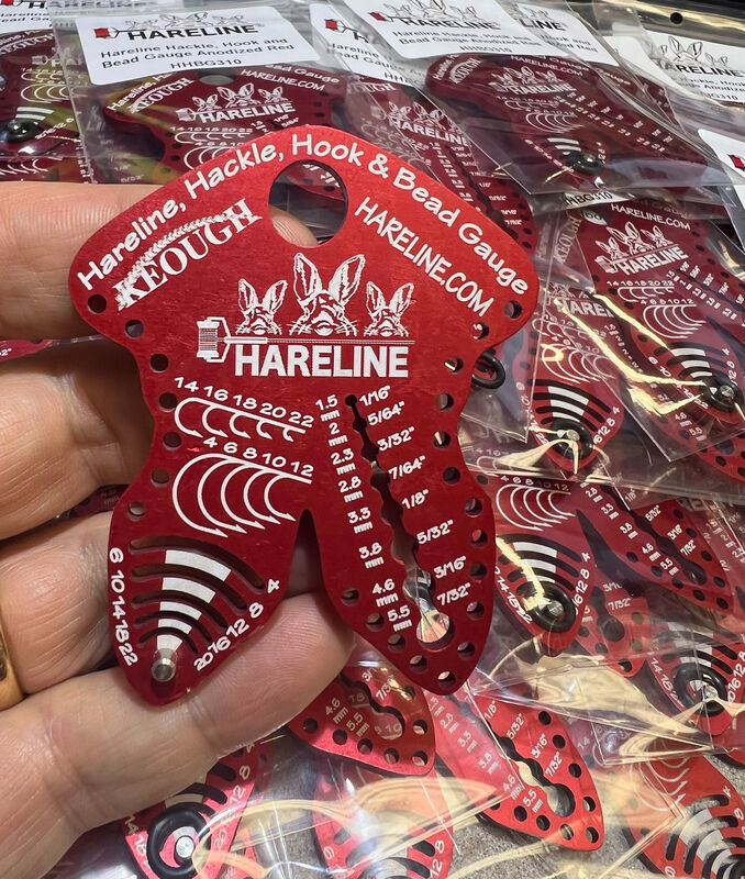 Hareline Hackle Hook & Bead Gauge