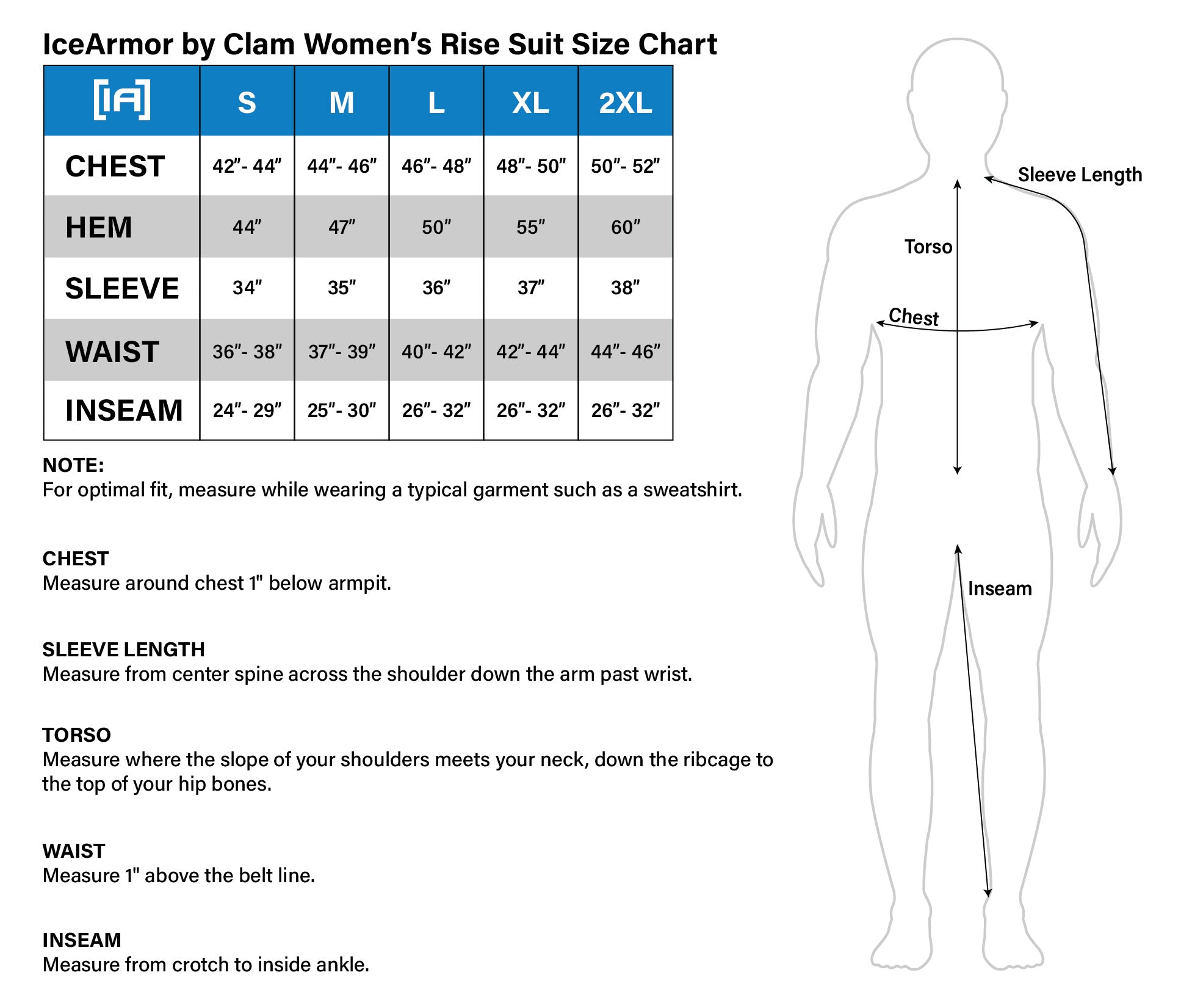 Clam Ice Armor Womens Rise Bib
