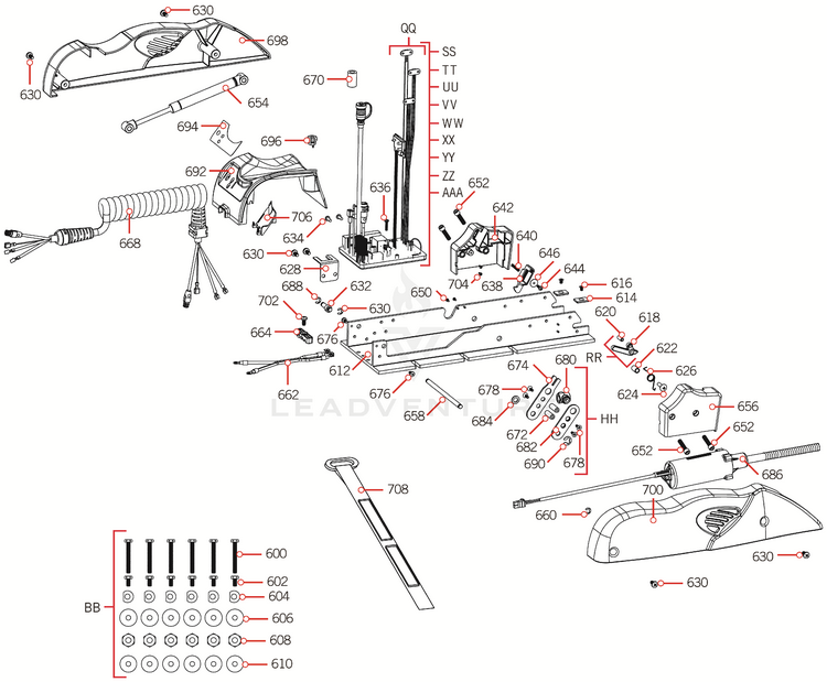 Minn Kota CLIP,PWR BUTTON & INSTRUCTIONS P/N: 2880823