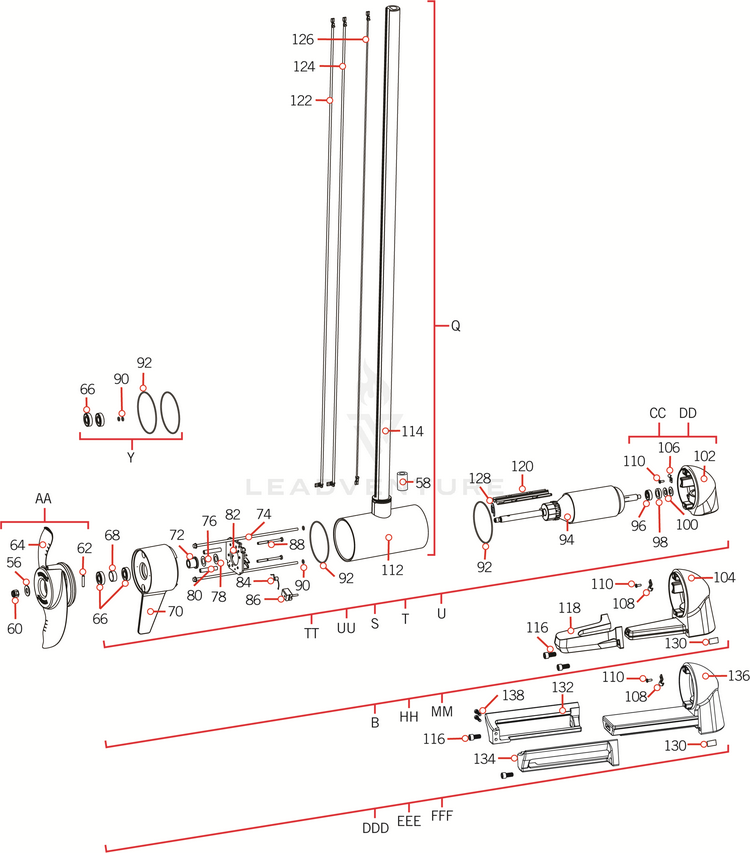 Minn Kota PAPER TUBE - SEAL BORE P/N: 725-095