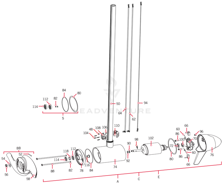 Minn Kota SPRING - TORSION | 3.625 | 55LB THRUST P/N: 975-040