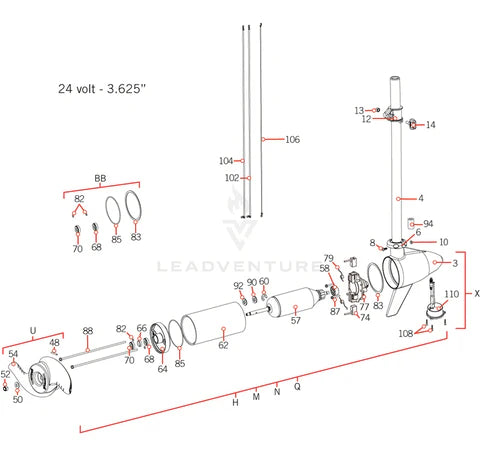 Minn Kota BEARING - FLANGE | 3.625 P/N: 144-049