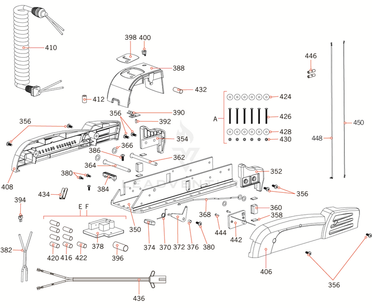 Minn Kota PIN-LATCH (PD BASE) [B075 P/N: 2300500