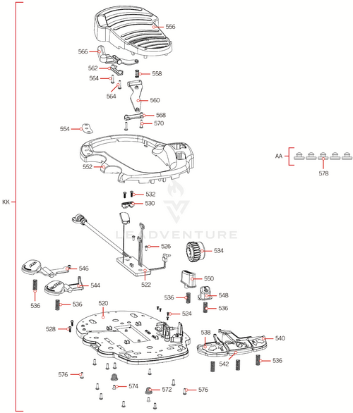 Minn Kota BUTTON,MOM LEFT,FT PEDAL P/N: 2323710