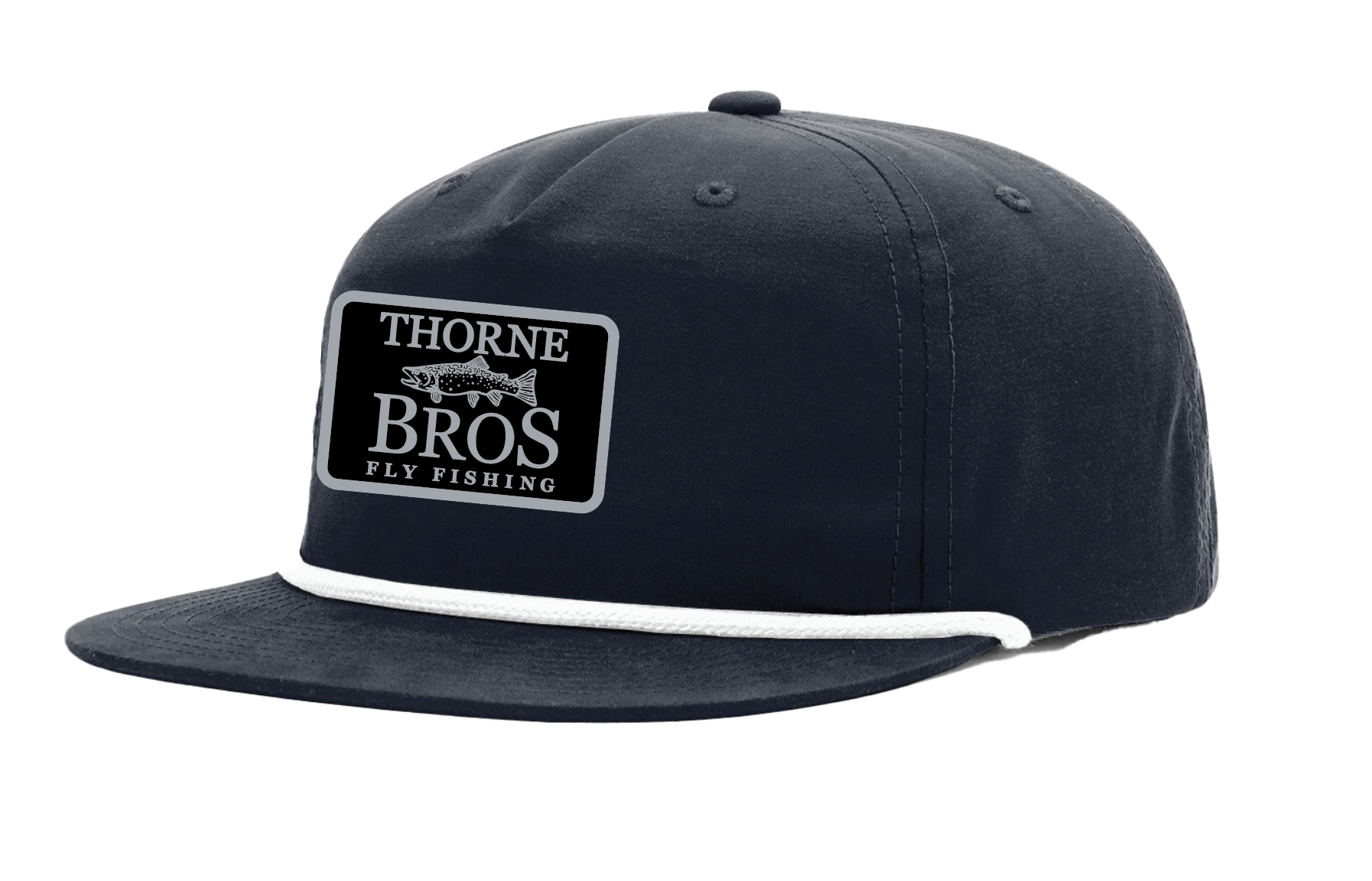 Thorne Bros Fly Fishing Trout Logo Richardson Umpqua Gramps 256 Hat NAvy/White