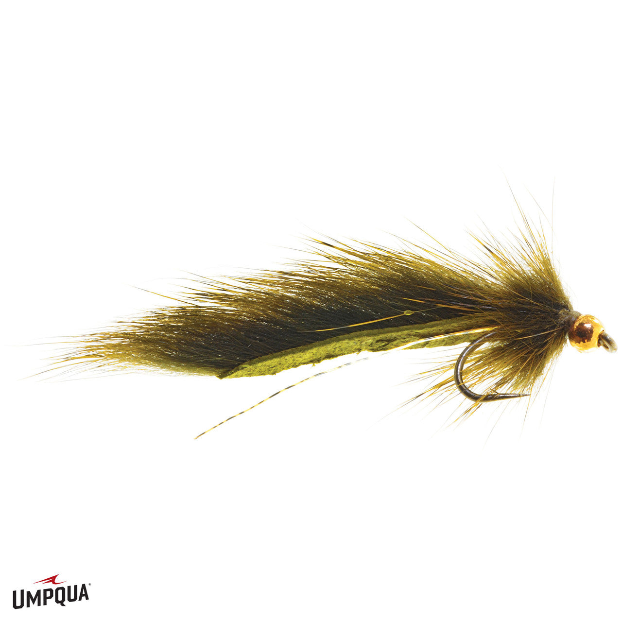 Pine Squirrel Leech #12 fishing lure featuring a detailed, natural brown and olive fur body with feather accents, designed for fly fishing and fishing tackle enthusiasts.