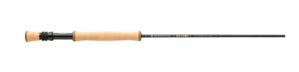 Redington Big Game Fly Rods featuring a lightweight, durable design with a natural cork handle and sleek black rod blank, ideal for musky and fly fishing enthusiasts.