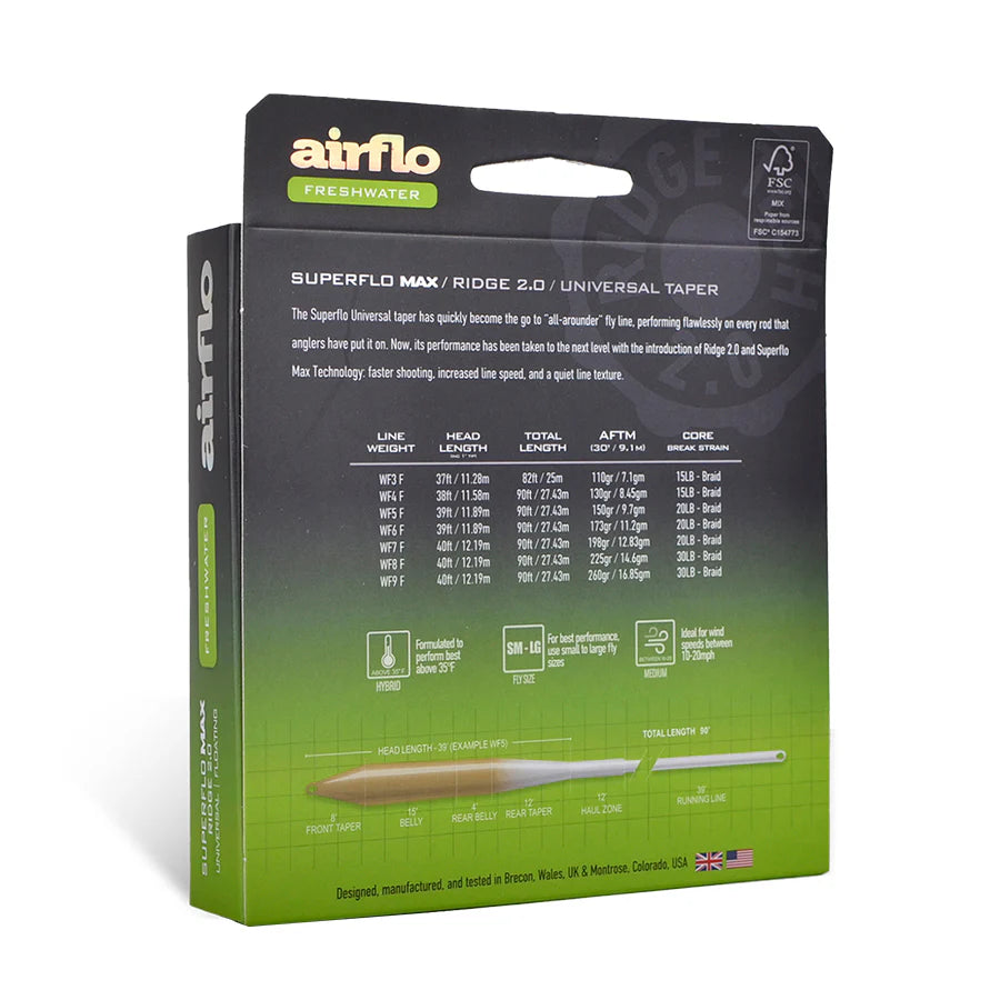 Airflo Superflo Max Ridge 2.0 Universal Taper