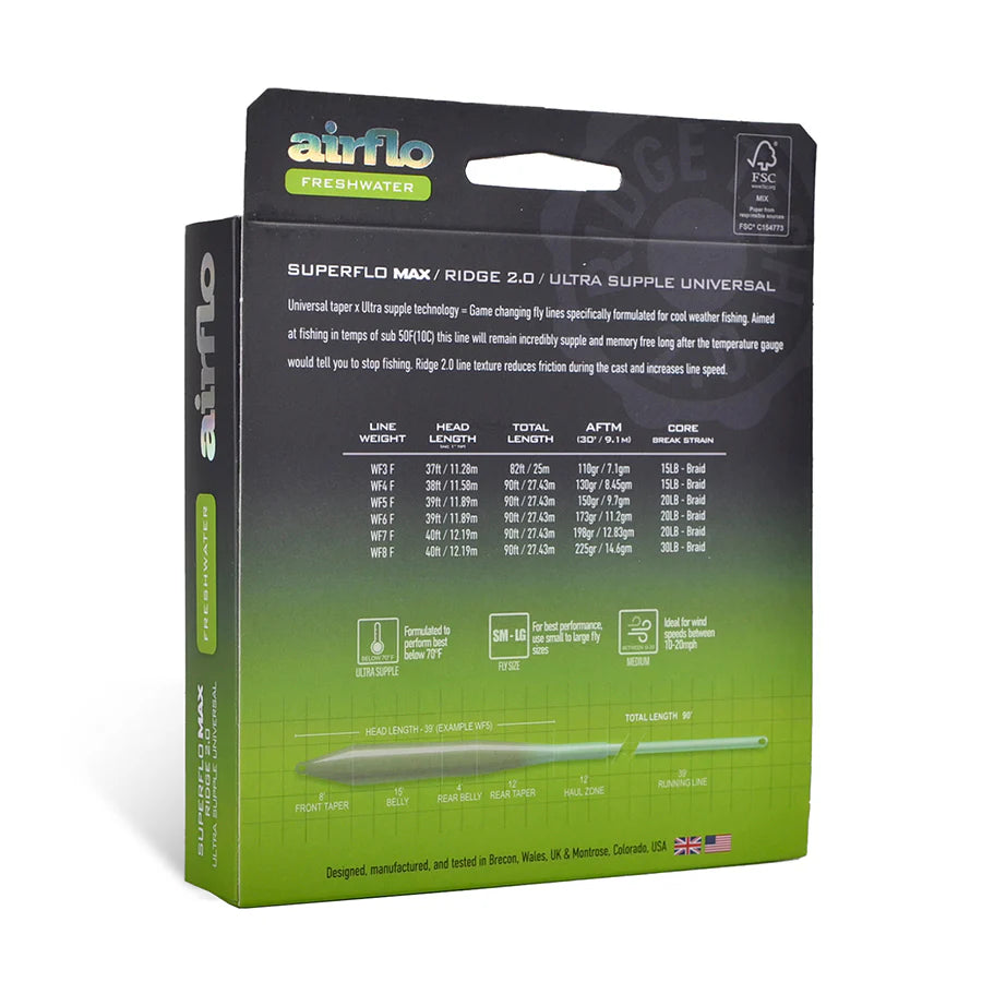 Airflo Superflo Max Ridge 2.0 Ultra Supple Universal Taper