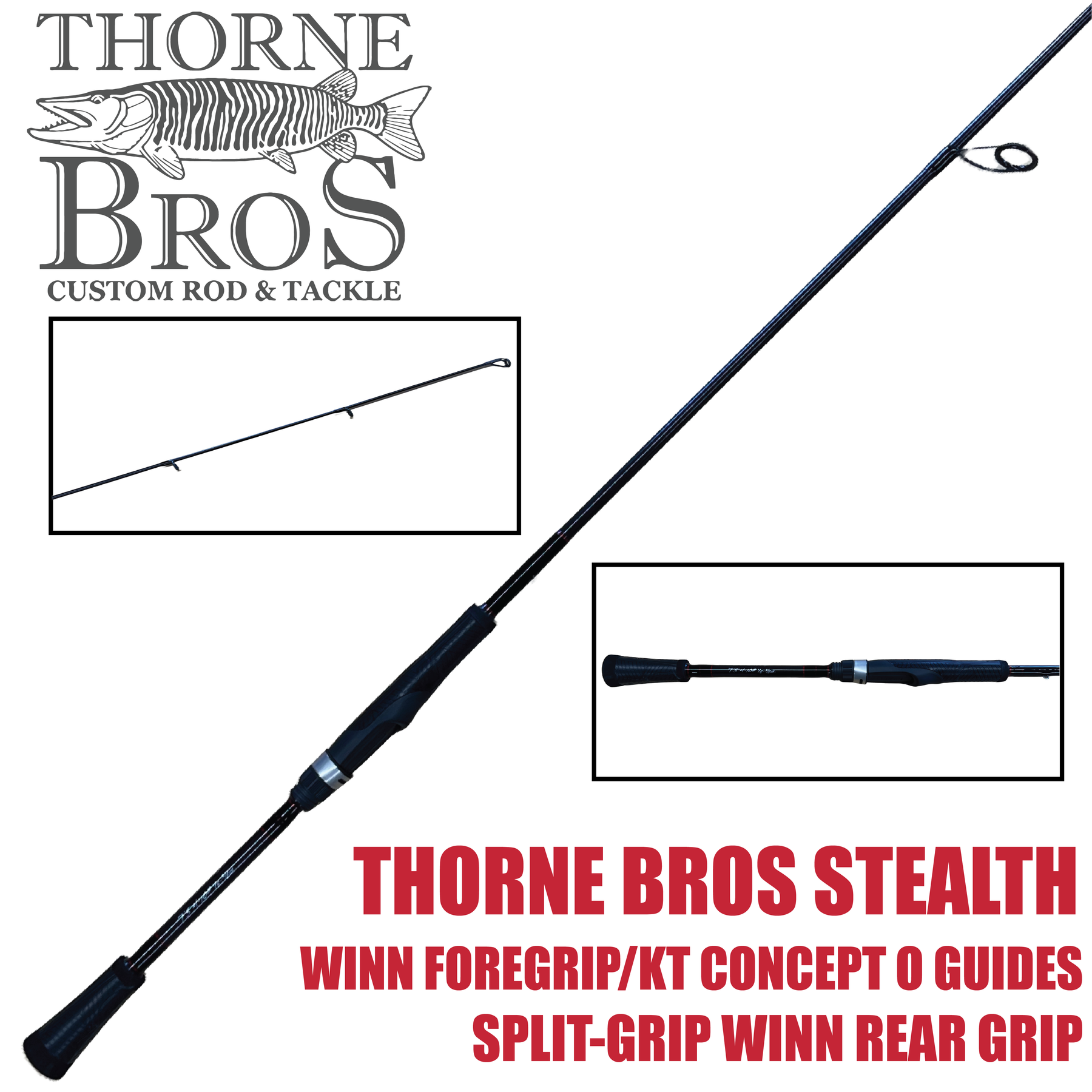 Thorne Bros Stealth Bass/Walleye Rods - Spinning