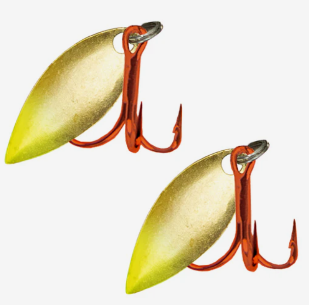 Acme Gold/Glow Willow Blade + Red Treble Kit