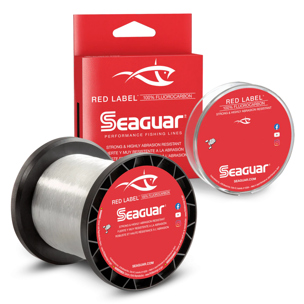 bulk spools of fluorocarbon fishing line Seaguar Red Label Fluorocarbon