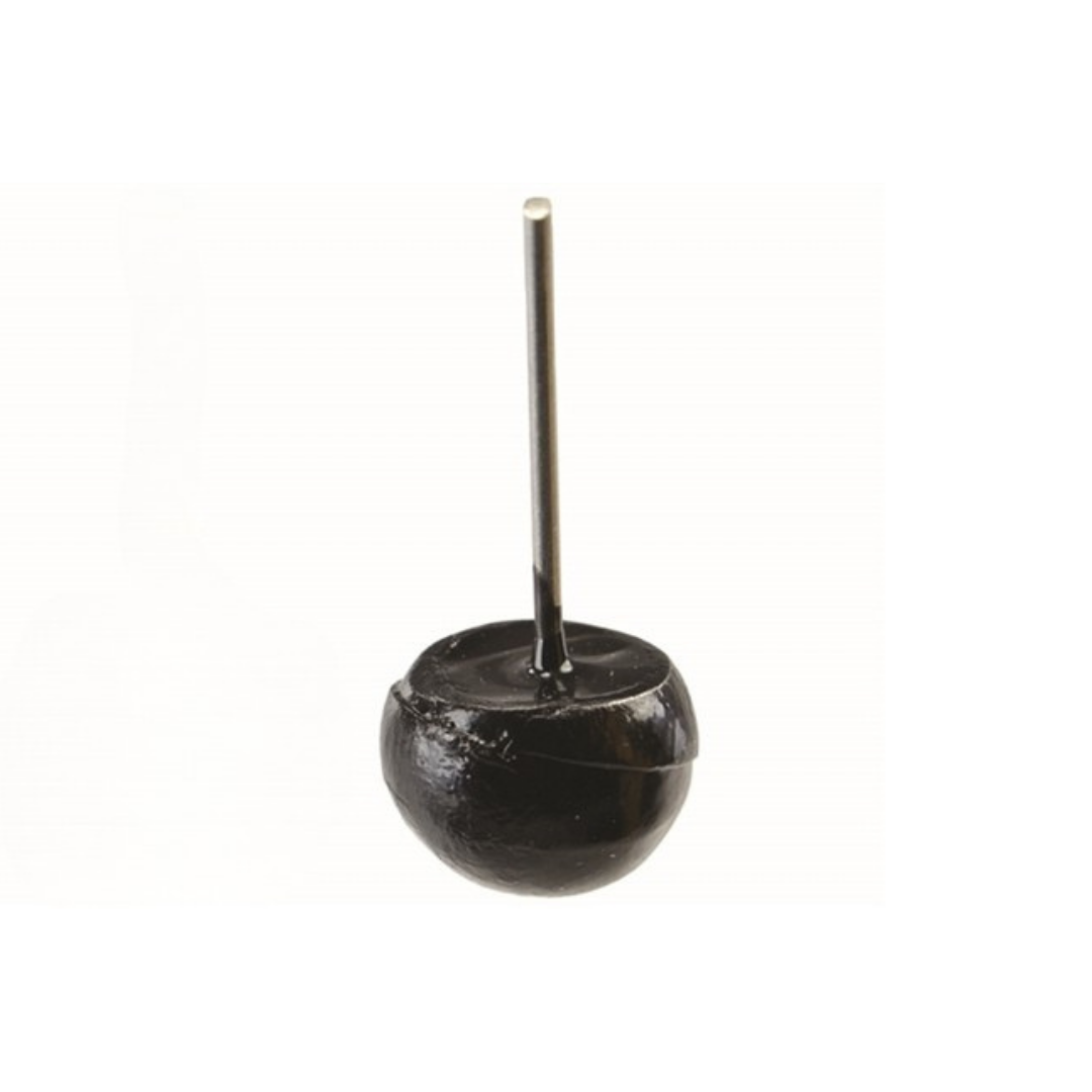 Picasso Urchinator™ TPE Balance Weights, a black rounded weight with a metal pin for precise balance adjustment in fishing tackle setups.