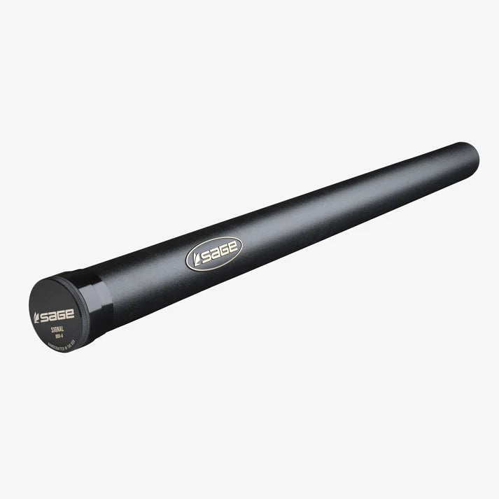 Sage Signal Fly Rod black fly fishing rod handle with Sage branding and textured grip for anglers seeking dependable fishing gear